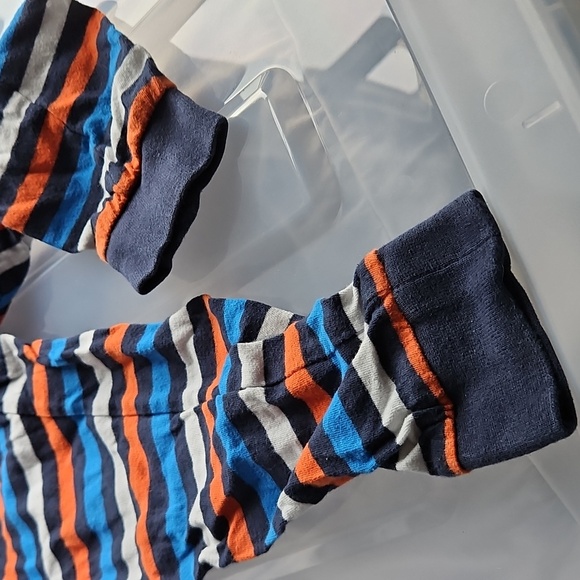 🦖 5/$20 George - Striped Pajama Bottoms with Elastic Waistband - Size 4-5 (XS) - Picture 2 of 3